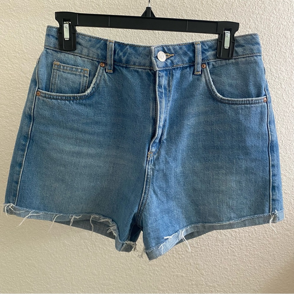 Topshop Girlfriend Denim Shorts